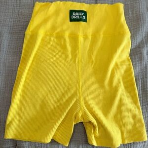 Daily Drills Ribbed Shortie Shorts
